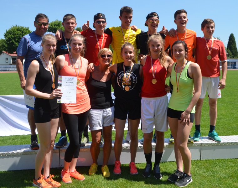 Foto Leichtathletik Siegerehrung