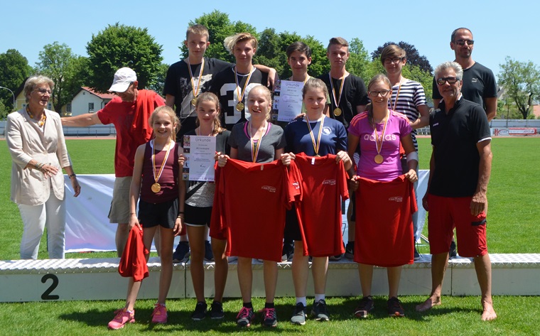 Foto Leichtathletik Siegerehrung